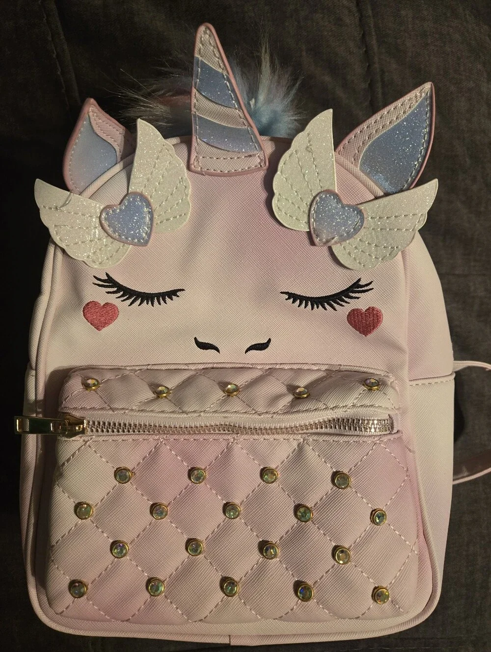 Girl's Bag Lot Backpack, Purse, 2 Small Bags